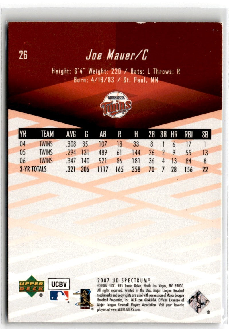 2007 Upper Deck Spectrum Joe Mauer