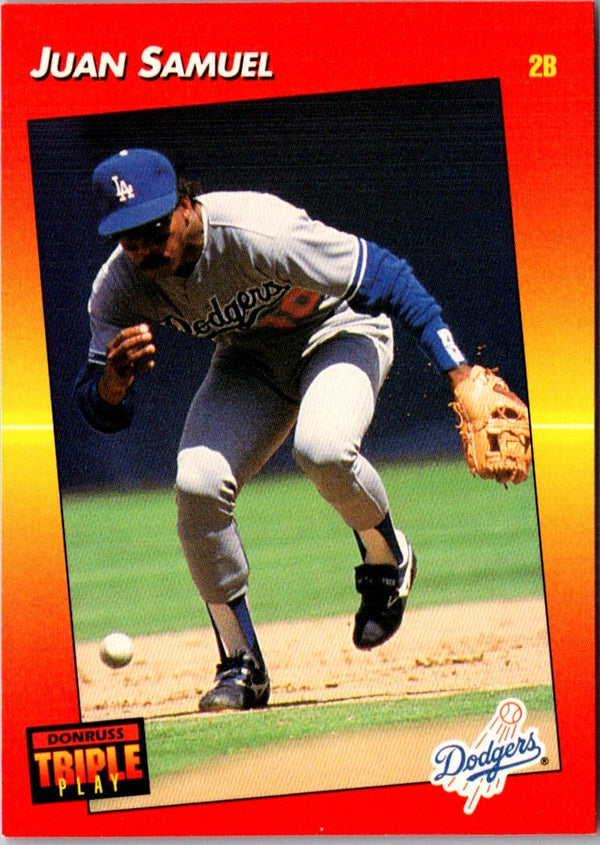 1992 Triple Play Juan Samuel #125