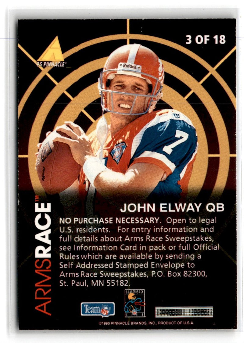 1995 Pinnacle Club Collection Arms Race John Elway