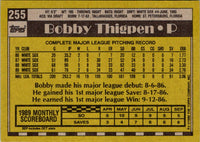 1990 Topps Bobby Thigpen #255
