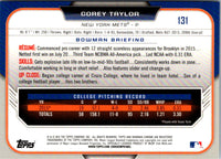 2015 Bowman Draft Picks & Prospects Chrome Refractors Corey Taylor #131