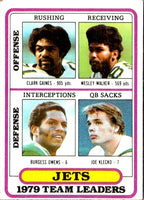 1980 Topps Team Checklists Clark Gaines/Wesley Walker/Burgess Owens/Joe Klecko #507