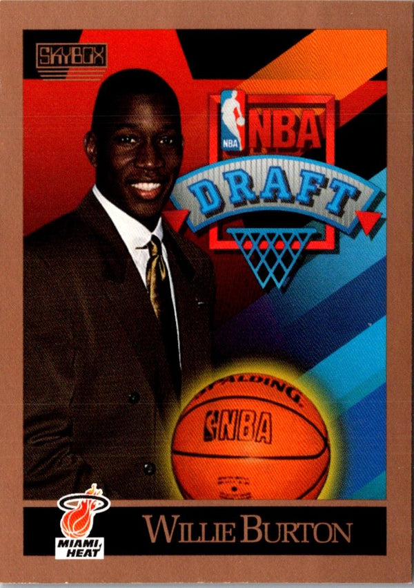 1990 SkyBox Willie Burton #360 Rookie