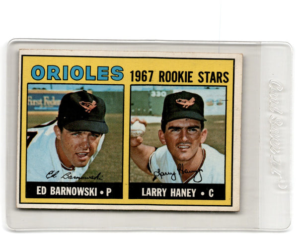 1967 Topps Ed Barnowski/Larry Haney #507 Rookie EX