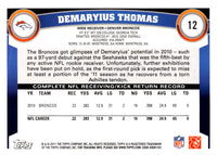 2011 Topps Demaryius Thomas #12