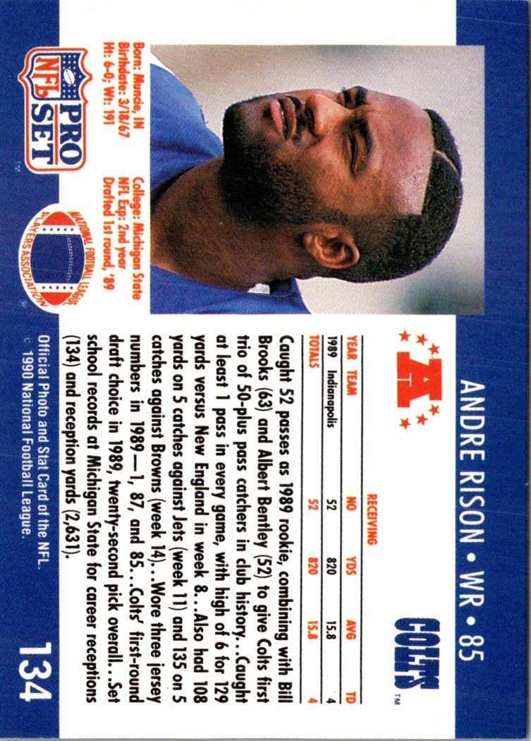 1990 Pro Set FACT Cincinnati Andre Rison