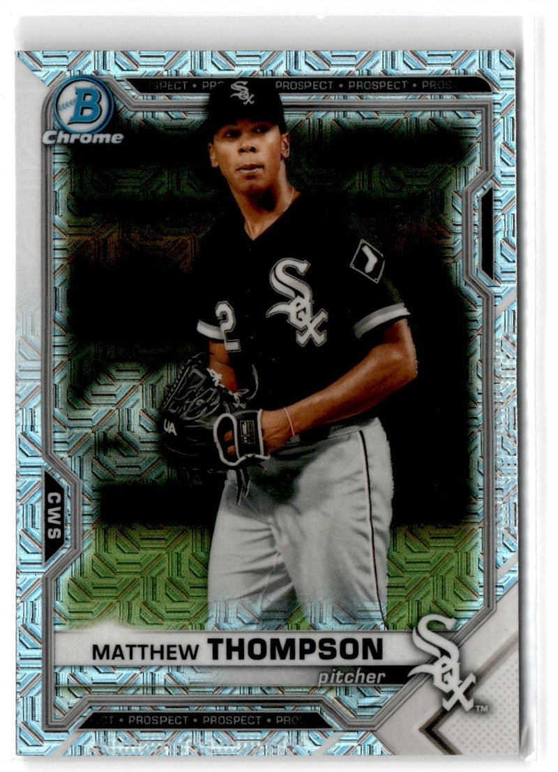 2021 Bowman Chrome Prospects Atomic Refractor Matthew Thompson