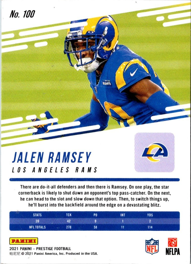 2021 Panini Prestige Jalen Ramsey