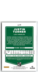 2021 Donruss Justin Turner