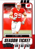 2021 Panini Contenders Draft Picks Game Ticket Red J.J. Watt #79