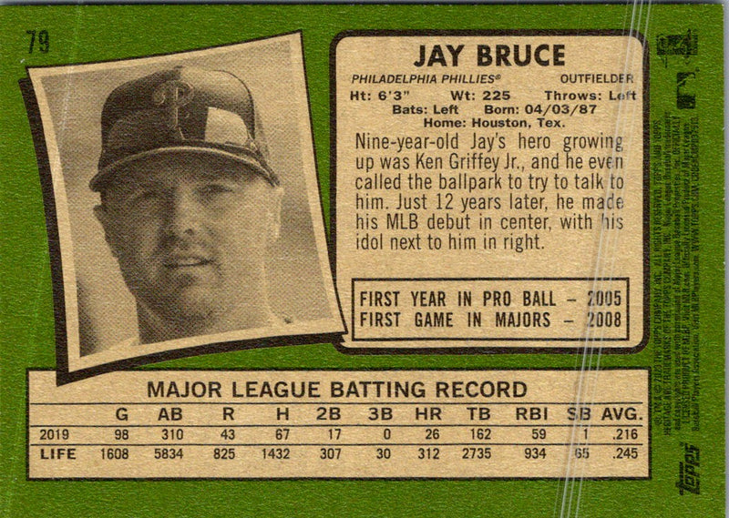 2020 Topps Heritage Jay Bruce