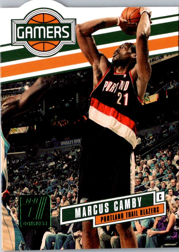 2010 Donruss Gamers Die Cuts Emerald Marcus Camby #12