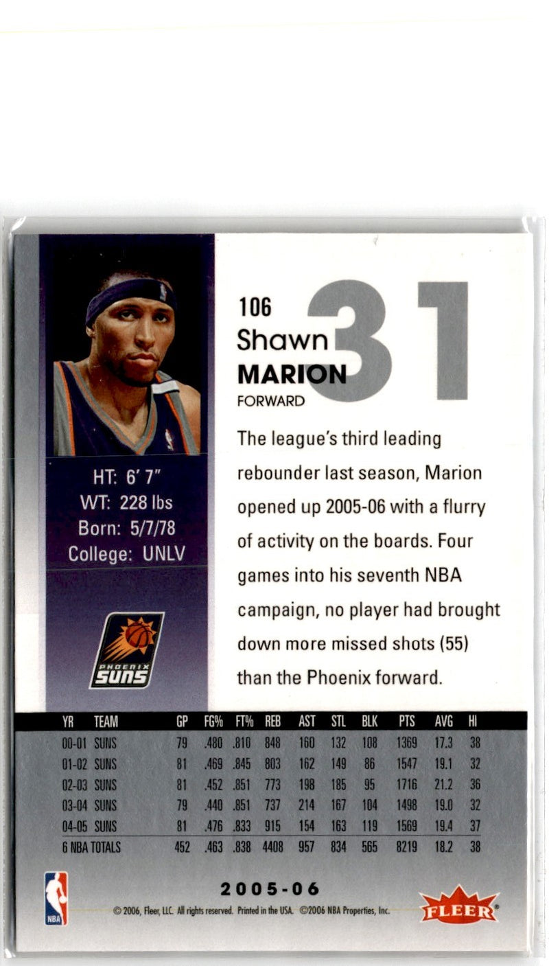 2005 Hoops Shawn Marion