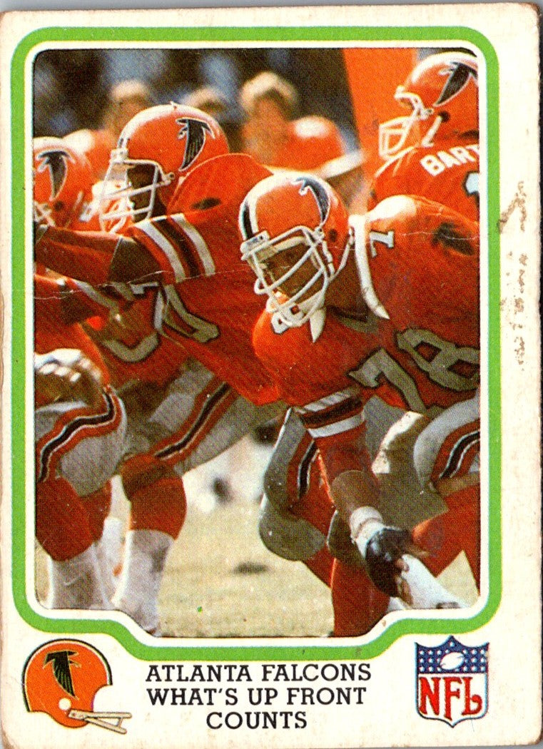 1979 Fleer Team Action What's Up Front Counts (Offense)