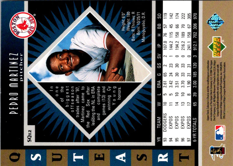 1998 Collector's Choice StarQuest Single Pedro Martinez