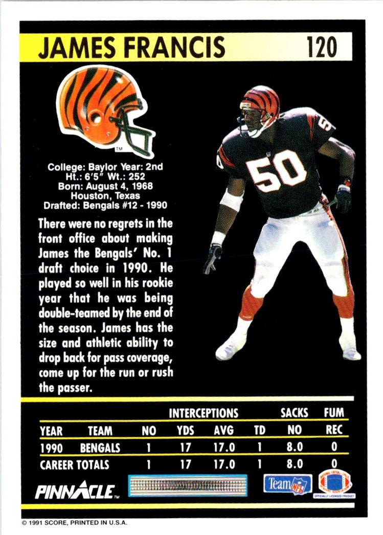 1991 Pinnacle James Francis