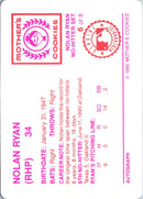 1992 Mother's Cookies Nolan Ryan 7 No-Hitters Nolan Ryan