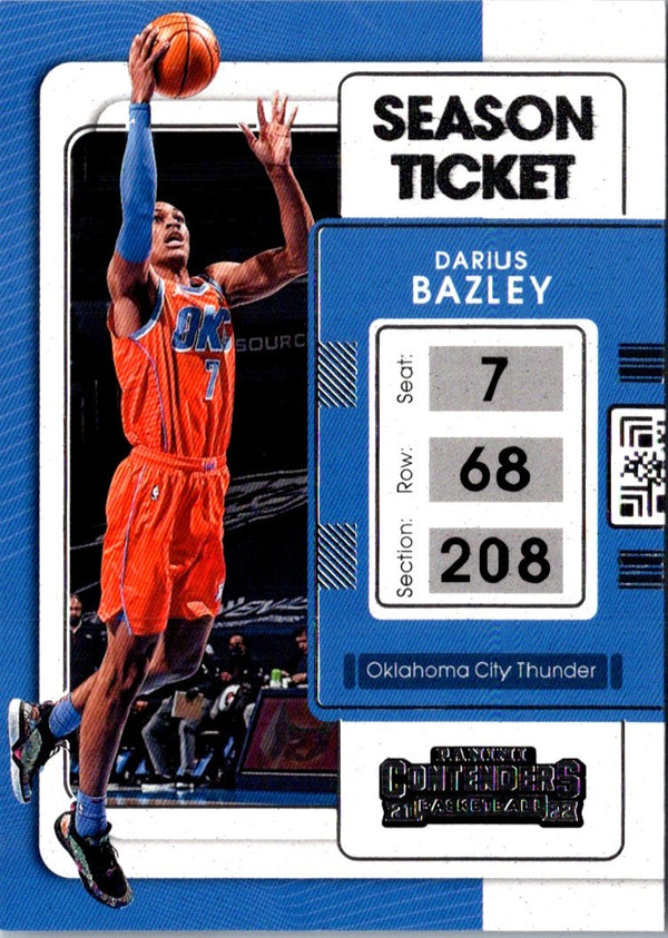 2021 Panini Contenders Ticket Darius Bazley #7