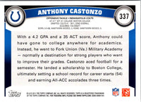 2011 Topps Anthony Castonzo #337 Rookie