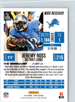2015 Score Jeremy Ross #272 Rookie