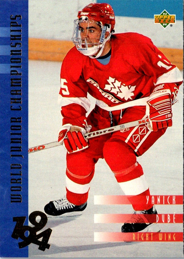 1993 Upper Deck Yanick Dube #533 Rookie