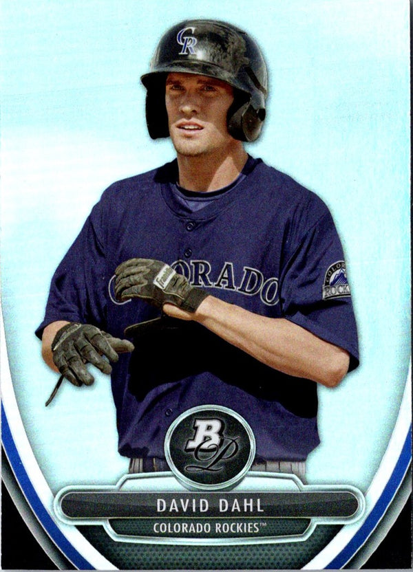 2013 Bowman Platinum Chrome Prospects Refractors David Dahl #BPCP20