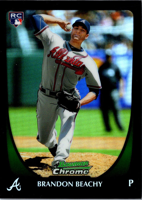 2011 Bowman Chrome Brandon Beachy #184 Rookie