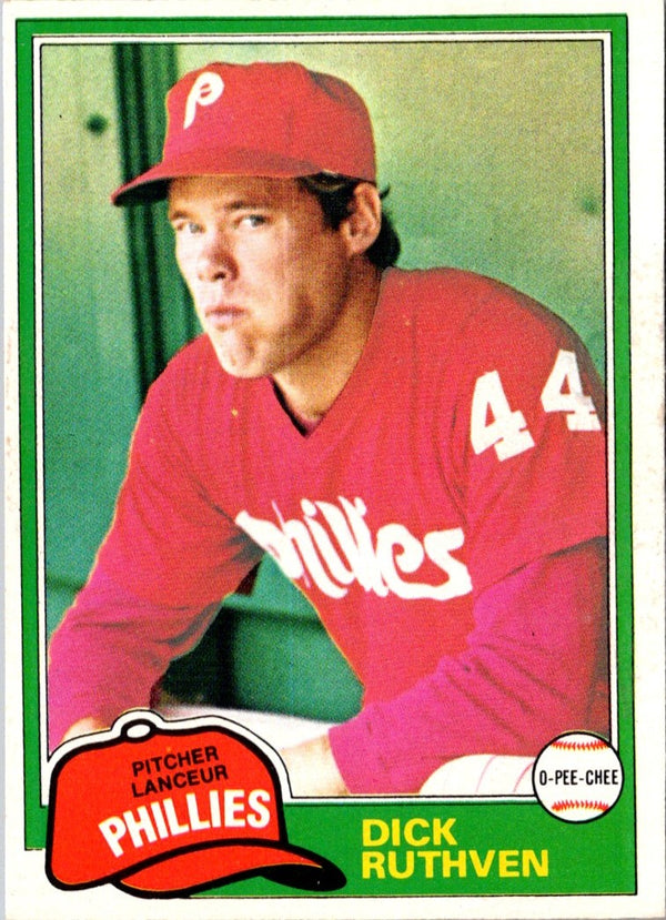 1981 O-Pee-Chee Dick Ruthven #285