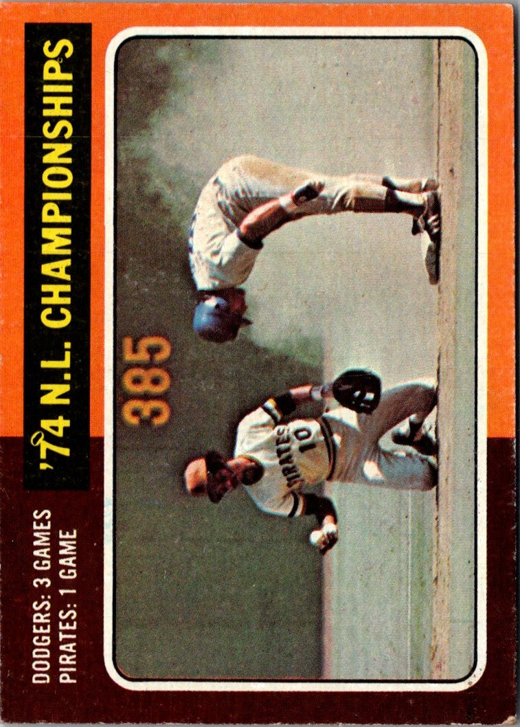 1975 Topps 1974 NL Playoffs