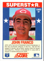 1989 Score Baseball's 100 Hottest Players John Franco #97