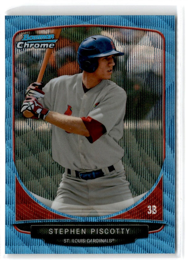 2013 Bowman Chrome Prospects Blue Wave Stephen Piscotty #BCP52