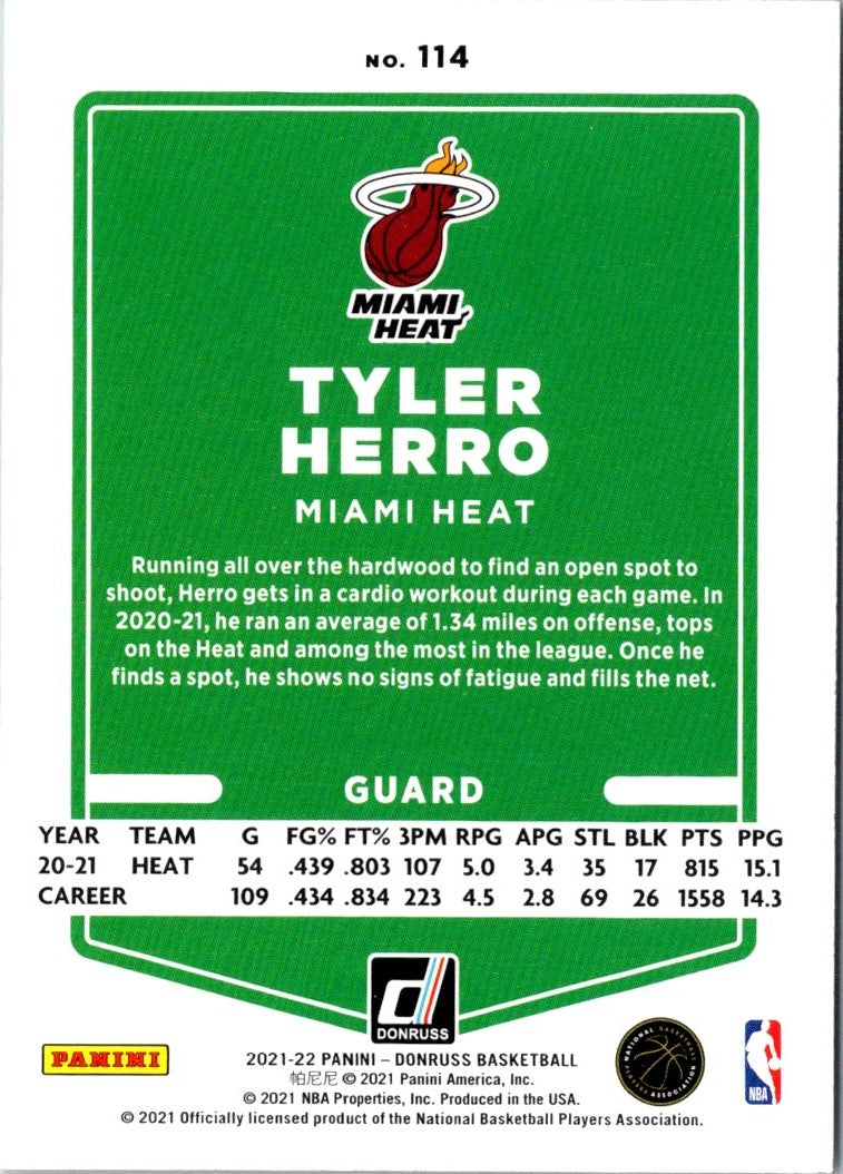 2021 Donruss Holo Red and Gold Laser Tyler Herro