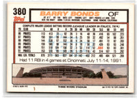 1992 Topps Gold Barry Bonds #380