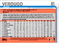 2019 Topps Alex Verdugo #671