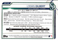 2021 Bowman 1st Edition Logan Gilbert #BFE-58