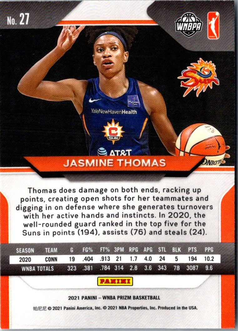 2021 Panini Prizm WNBA Jasmine Thomas