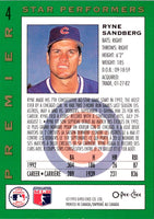 1993 O-Pee-Chee Premier Star Performers Ryne Sandberg #4