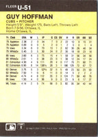 1986 Fleer Update Guy Hoffman #U-51