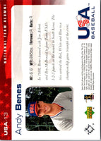 2004 Upper Deck USA 25th Anniversary Andy Benes #13