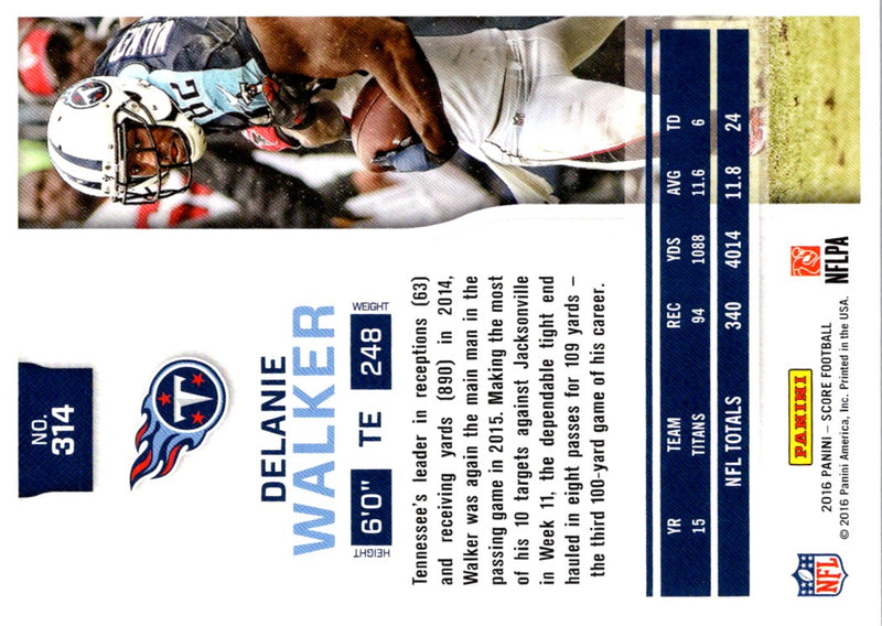 2016 Score Scorecard Delanie Walker