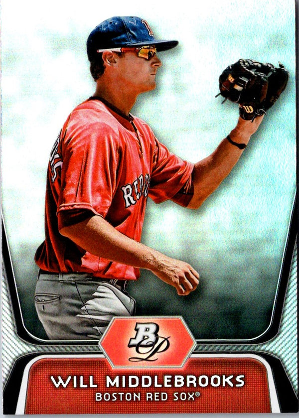 2012 Bowman Platinum Prospects Will Middlebrooks #BPP26