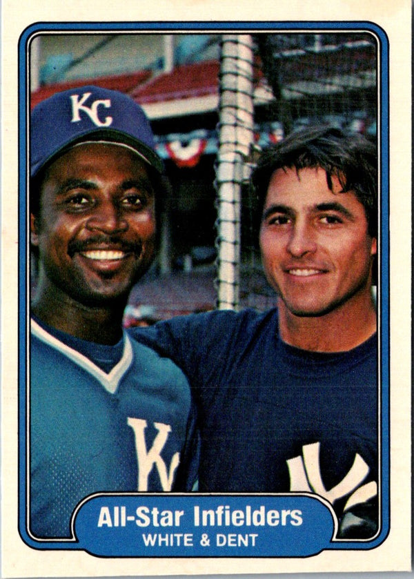 1982 Fleer Frank White/Bucky Dent #629