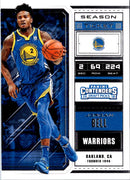 2018 Panini Contenders Draft Picks Blue Foil Jordan Bell