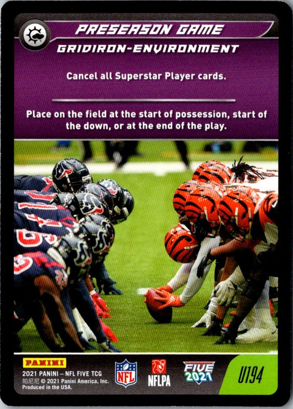2021 Panini NFL Five Preseason Game #U194