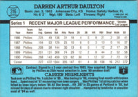 1991 Donruss Darren Daulton #316