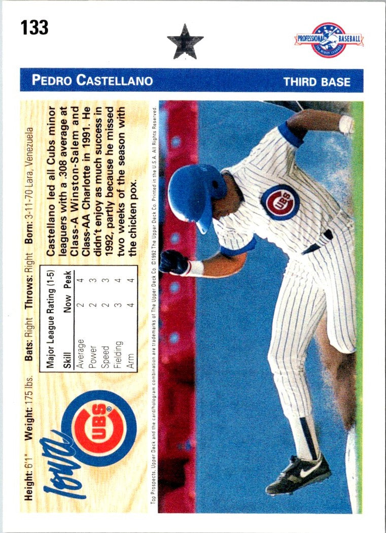 1992 Upper Deck Minors Pedro Castellano