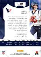 2021 Panini Playoff Davis Mills #223 Rookie