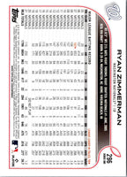 2022 Topps Ryan Zimmerman #296