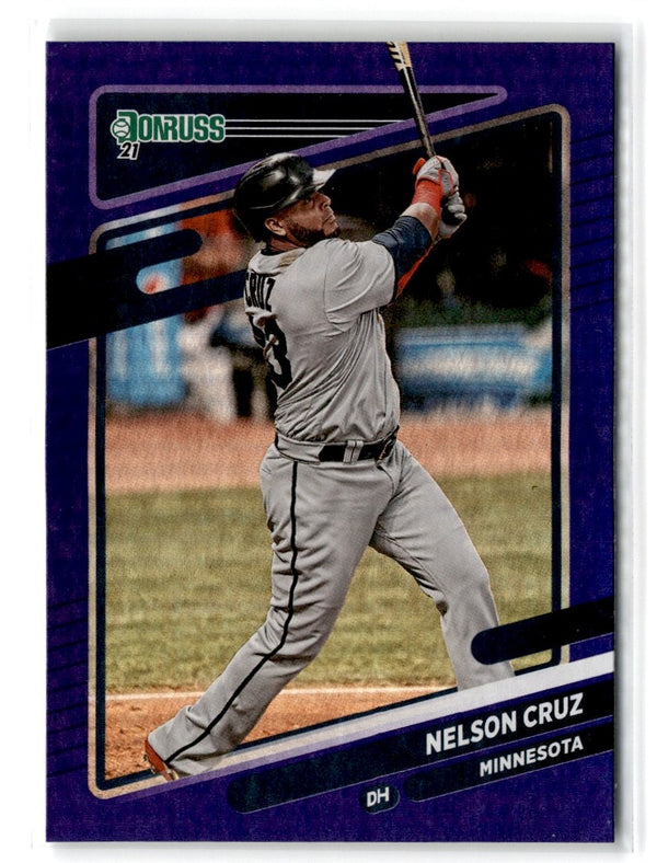 2021 Donruss Holo Blue Nelson Cruz #120