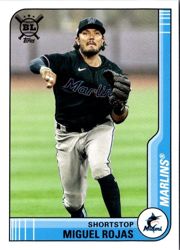 2021 Topps Big League Electric Blue Miguel Rojas #119